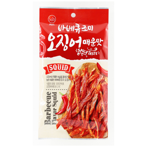 썬푸드 바베큐조미오징어-매운맛 30g